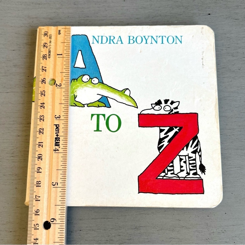 VTG Sandra Boyton- A to Z- Children Board Book RARE Cover Little Simon 1984 - Picture 13 of 15